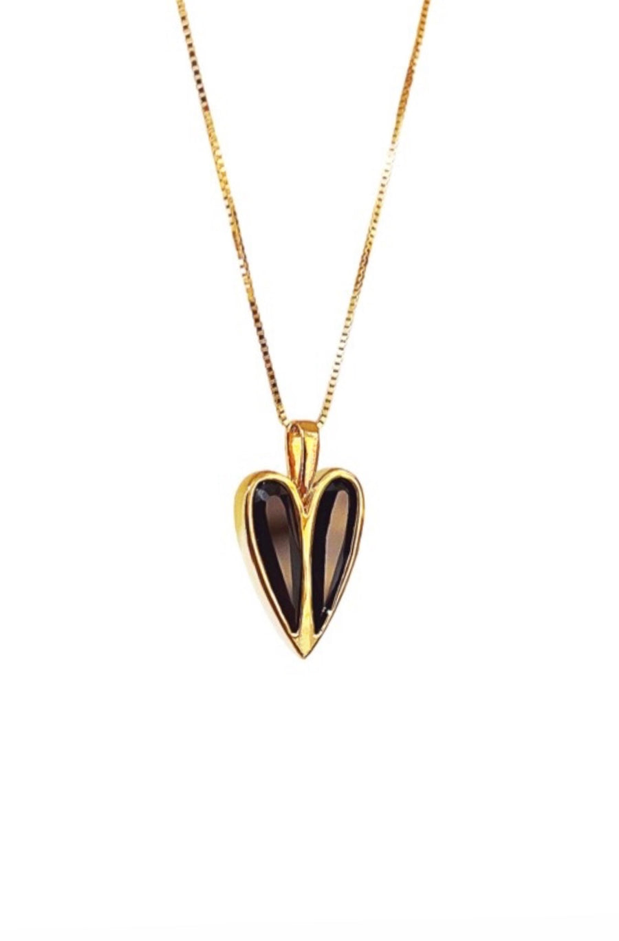 Monroe Necklace Black Gold