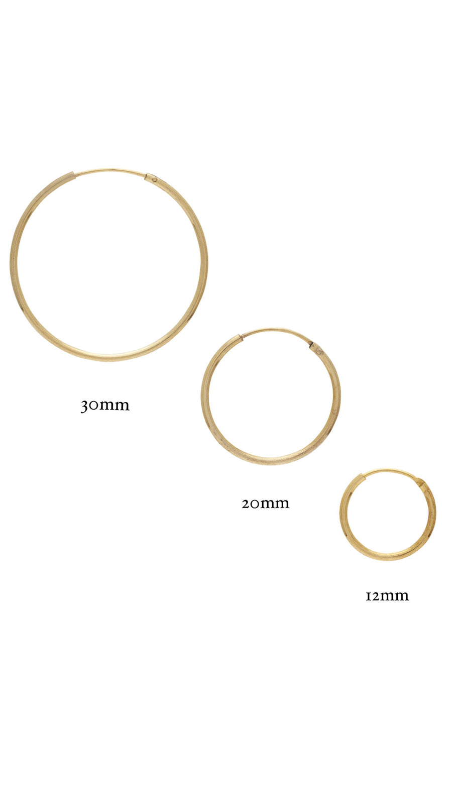 Endless Hoops 30mm Gold