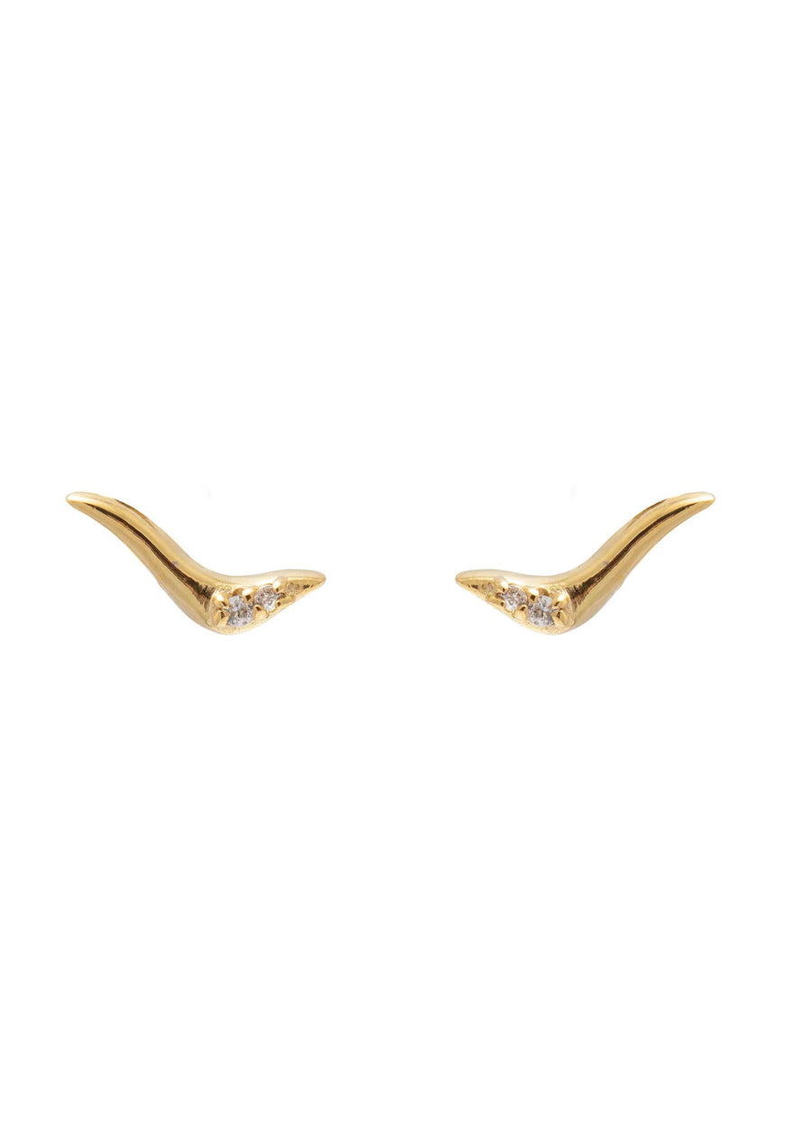 Little Wave Studs Gold